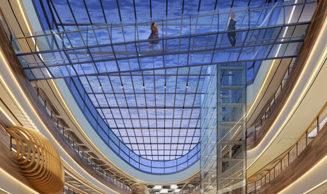 厦门岛内首座「室内玻璃桥」即将开放,100%透明…光看图就刺激!