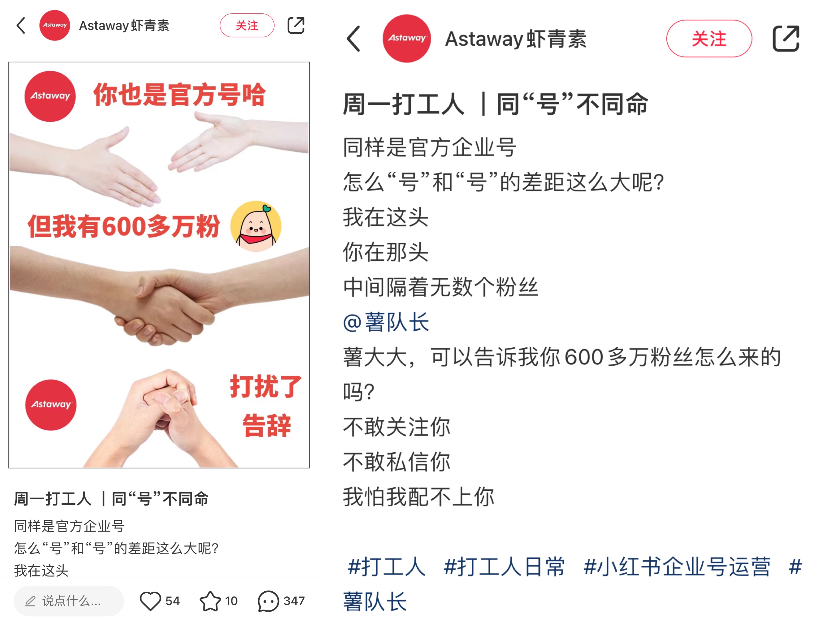 小红书；品牌官号